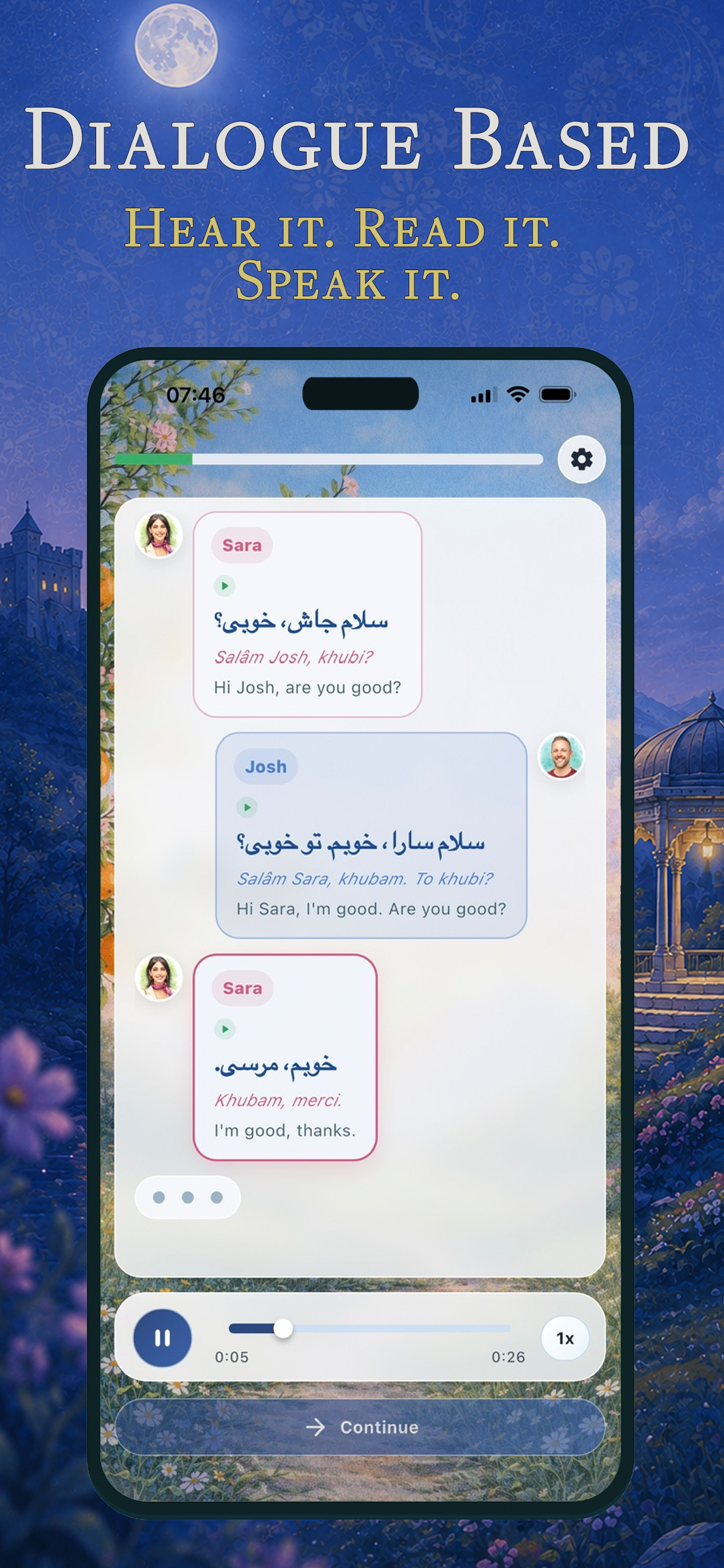 Learn Dutch app screenshot placeholder